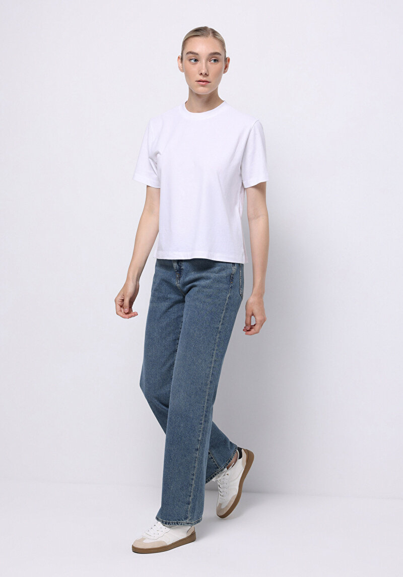 Зображення Джинси Жіночі Блакитні Прямого Крою Cl1076849