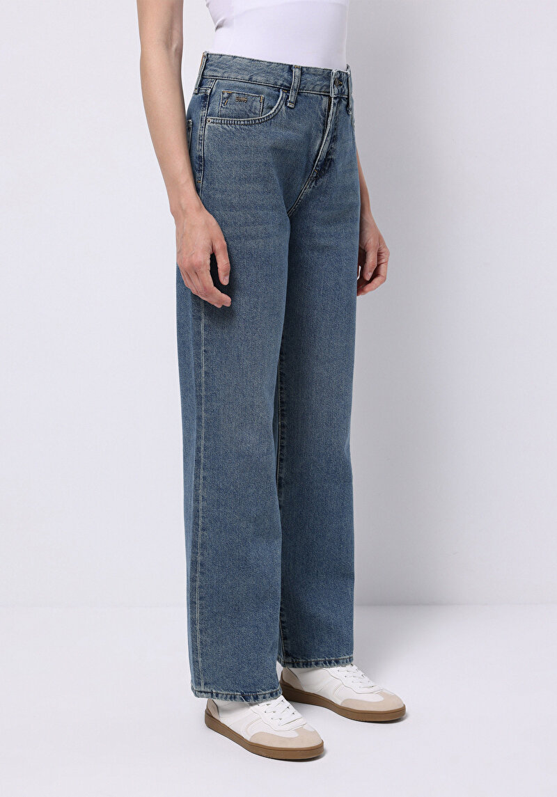 Зображення Джинси Жіночі Блакитні Прямого Крою Cl1076849