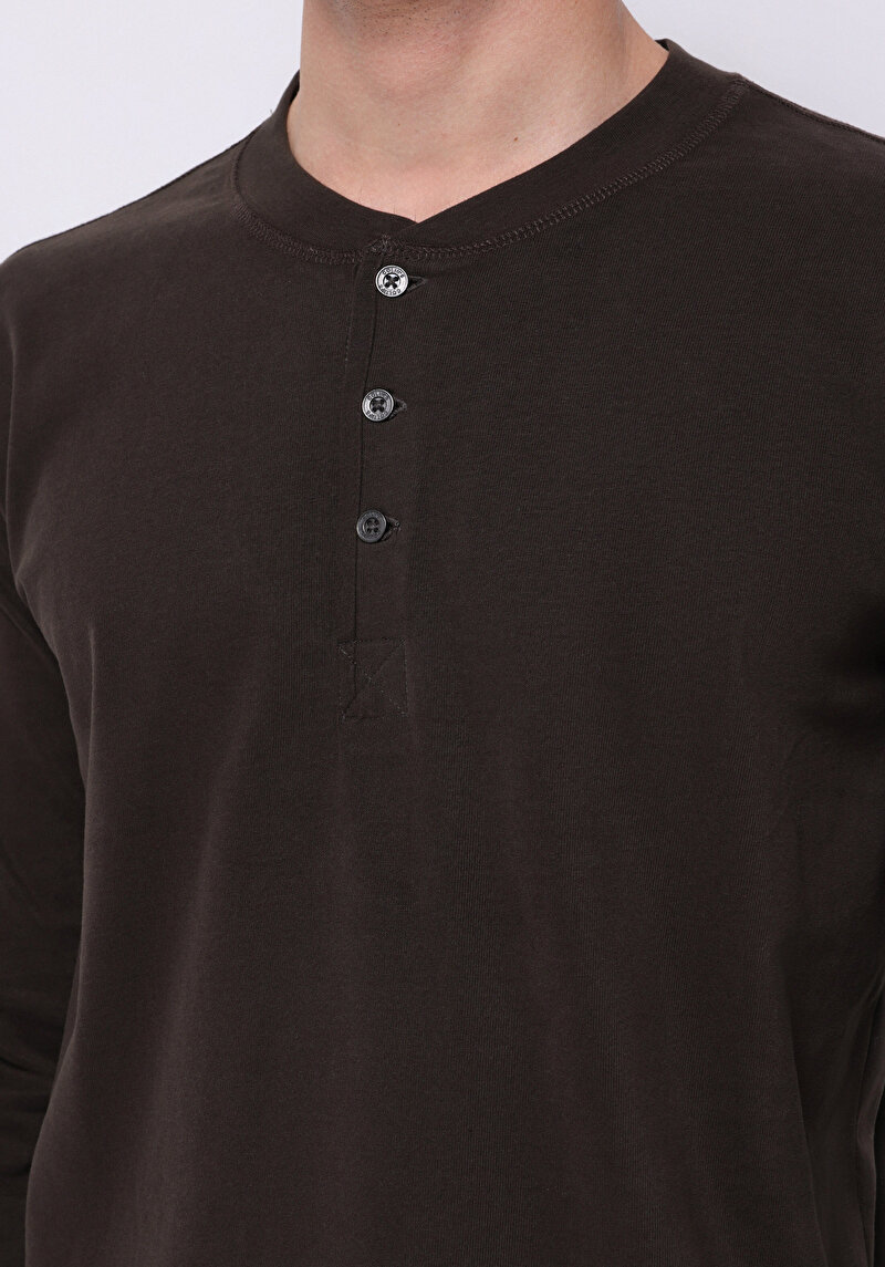 Зображення Футболка З Довгим Рукавом Чоловіча Коричнева Cl1065875