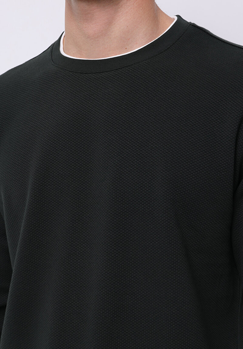 Зображення Футболка З Довгим Рукавом Чоловіча Зелена Cl1076433