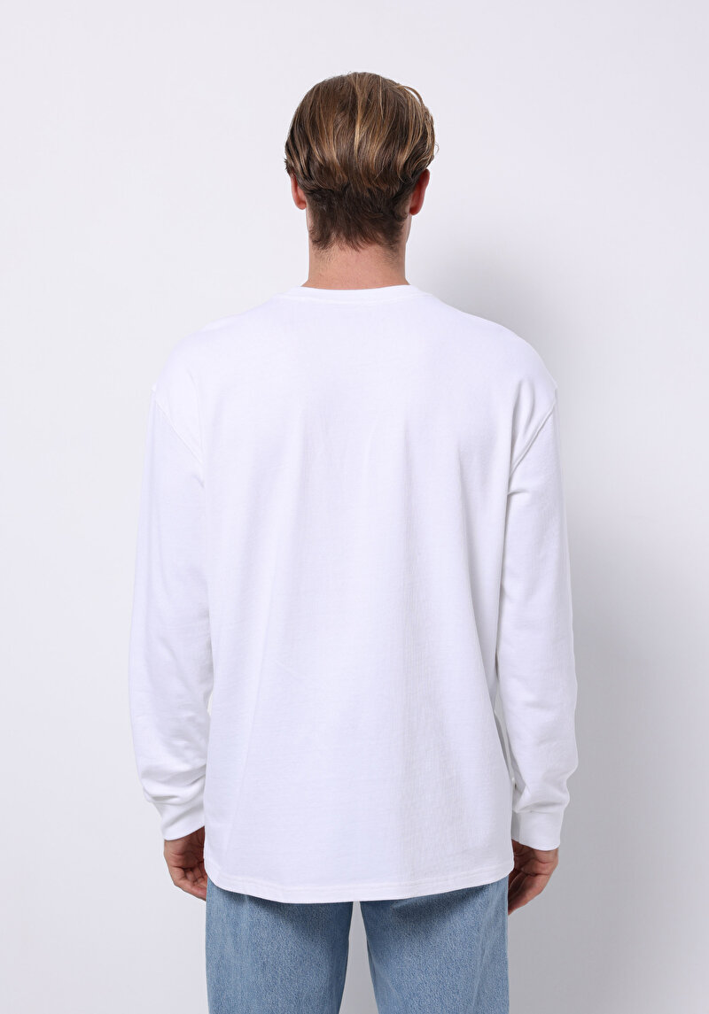 Показати інформацію про Футболка З Довгим Рукавом Чоловіча Біла  Cl1076435