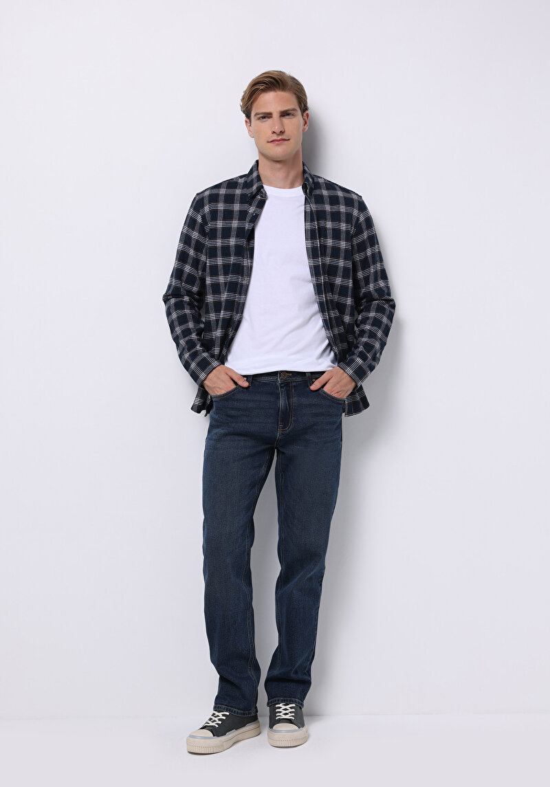 Зображення 045 David Джинси Чоловічі Блакитні Класичного Крою Cl1076547