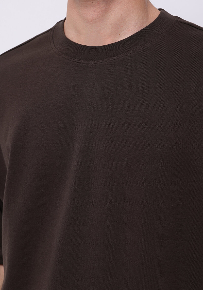 Показати інформацію про Футболка З Коротким Рукавом Чоловіча Коричнева  Cl1076602