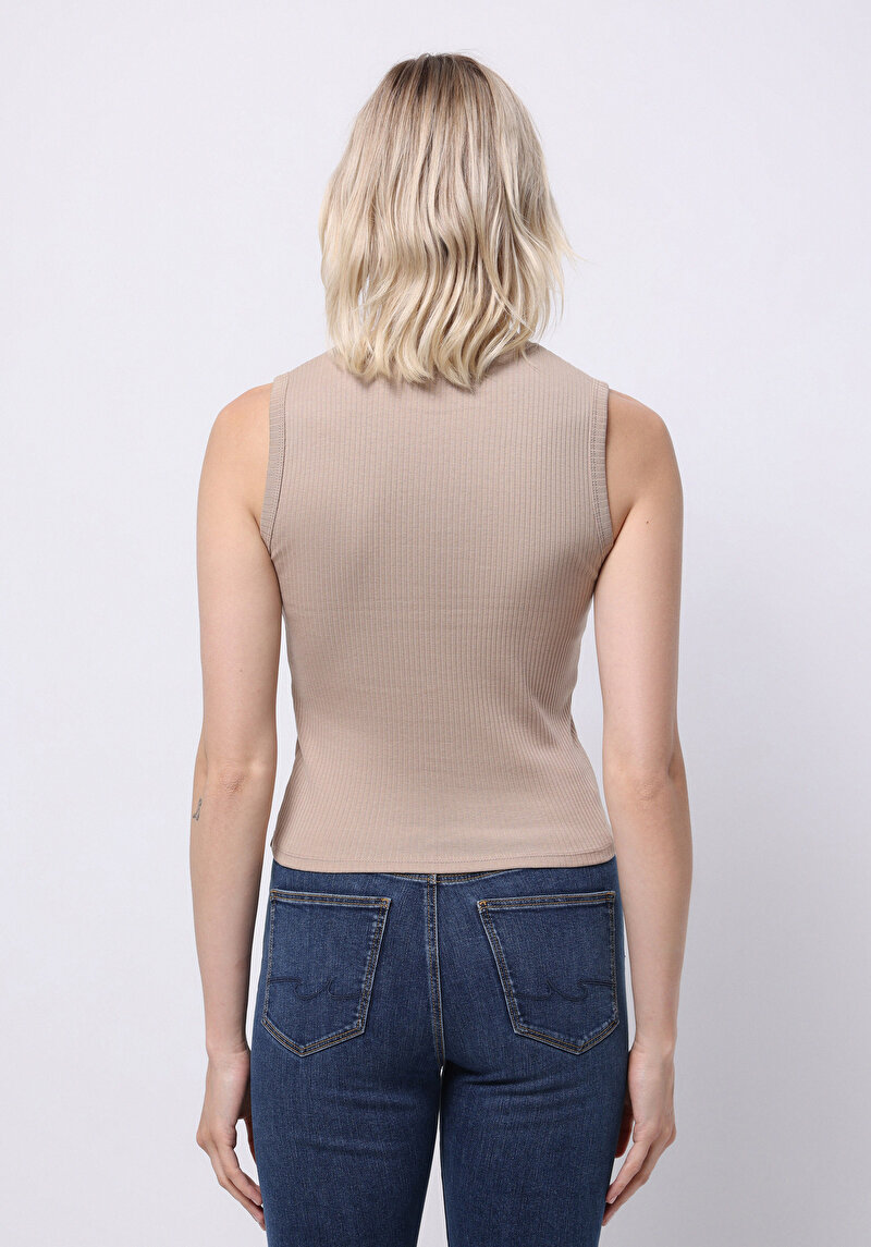 Показати інформацію про Светр Із Коротким Рукавом Жіночий Бежевий  Cl1070207