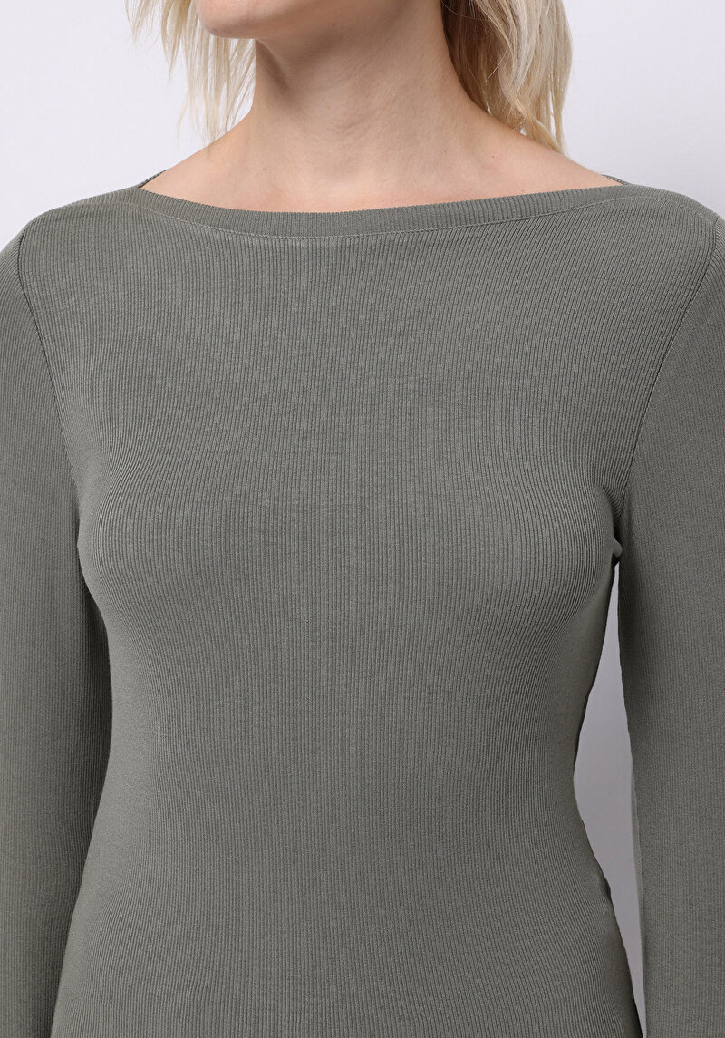 Показати інформацію про Футболка З Довгим Рукавом Жіноча Зелена  Cl1070957