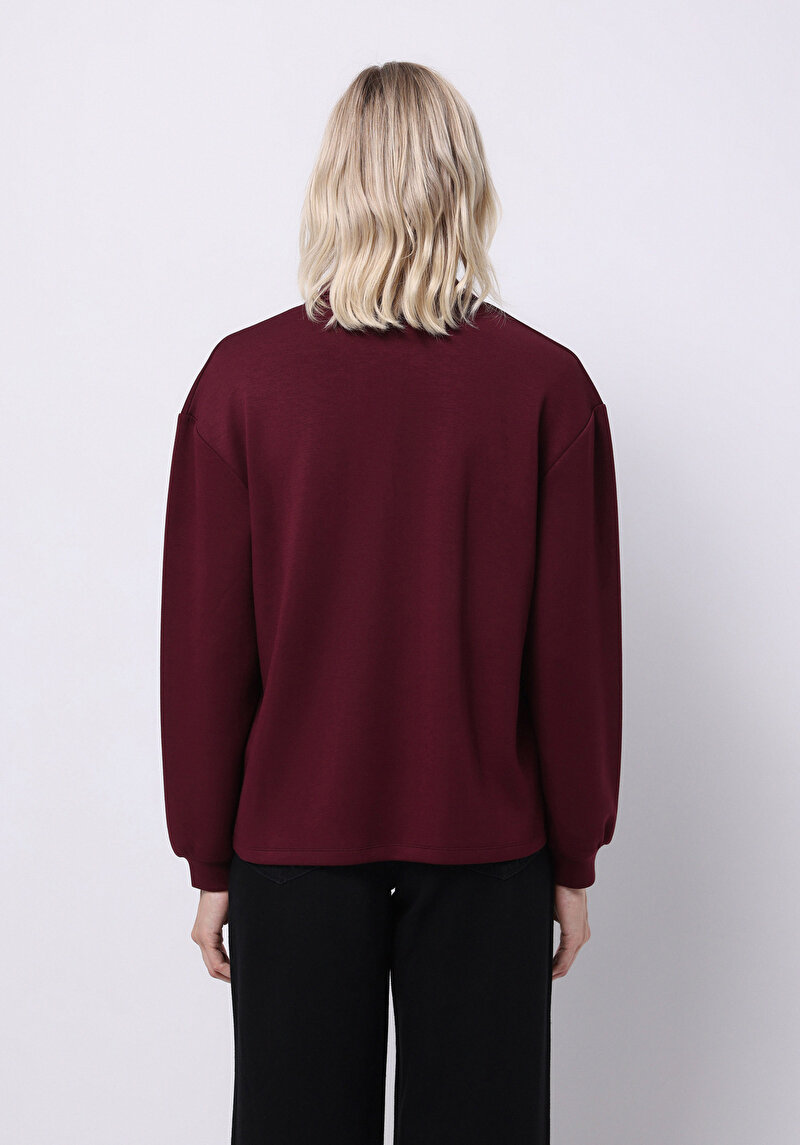 Зображення Теніска Поло З Довгим Рукавом Жіночий Фіолетовий