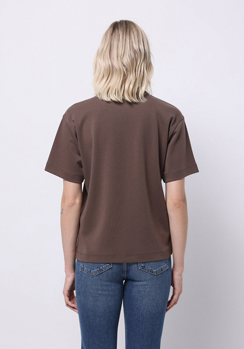 Зображення Футболка З Коротким Рукавом Жіноча Коричнева Cl1076097