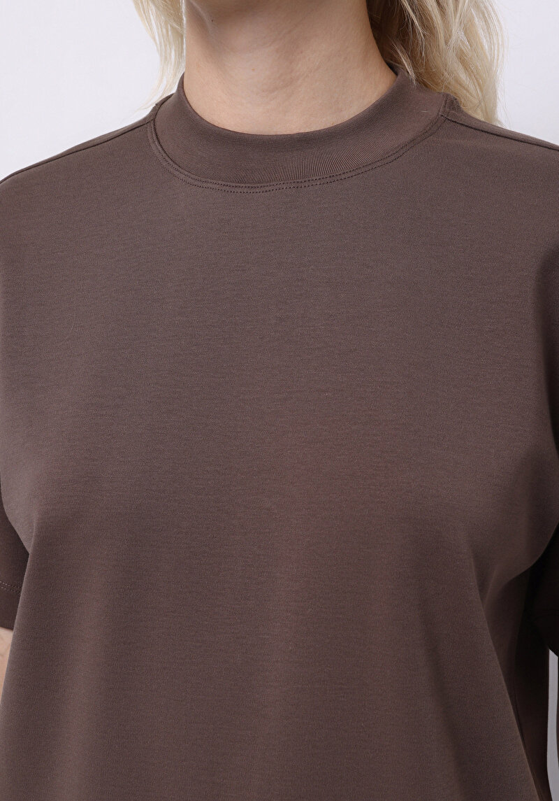 Зображення Футболка З Коротким Рукавом Жіноча Коричнева Cl1076097