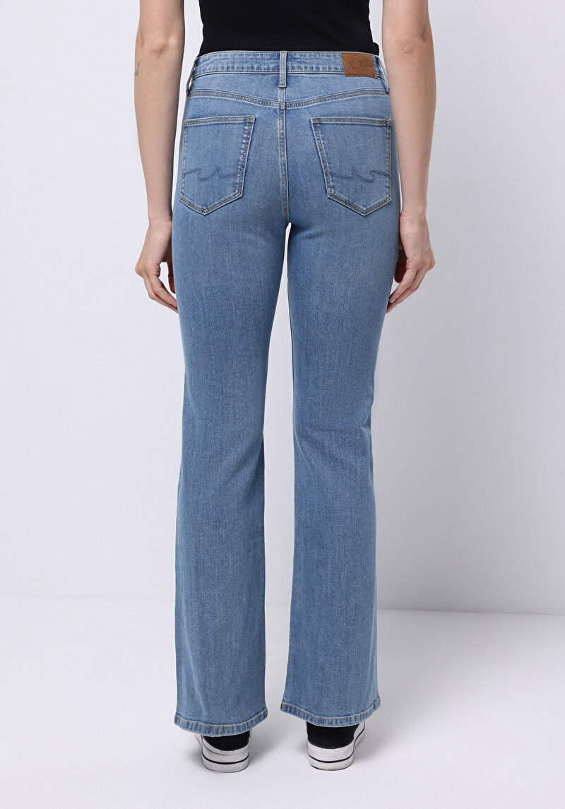 Зображення 791 Monica Джинси Жіночі Блакитні Класичного Крою Cl1076750