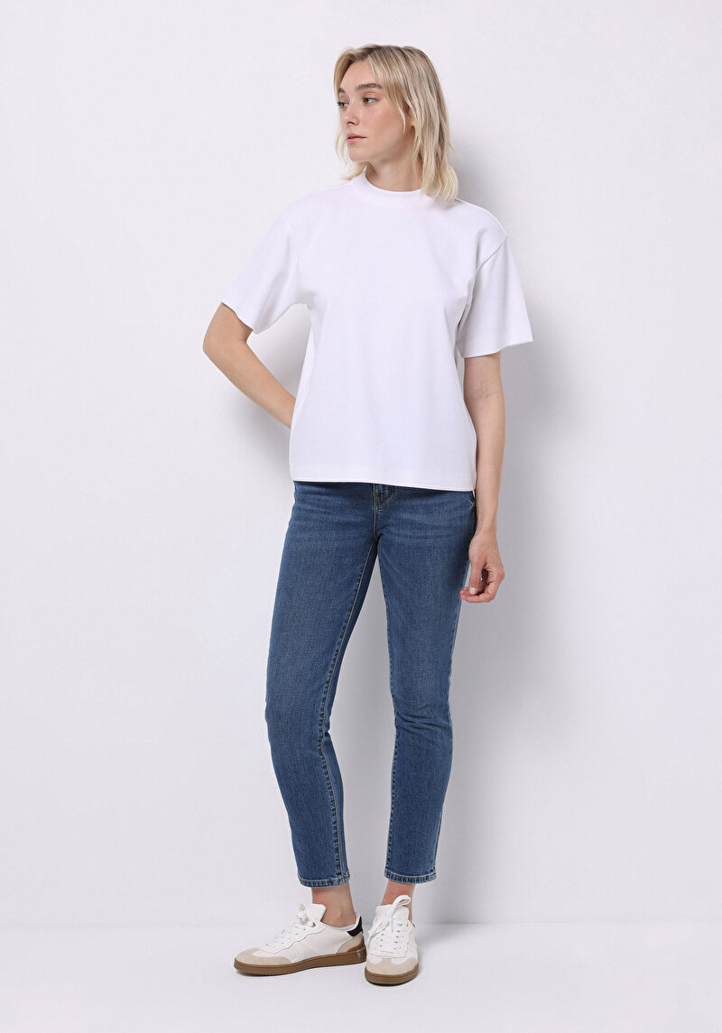 Зображення 703 Carla Джинси Жіночі Блакитні Вузького Крою Cl1076856