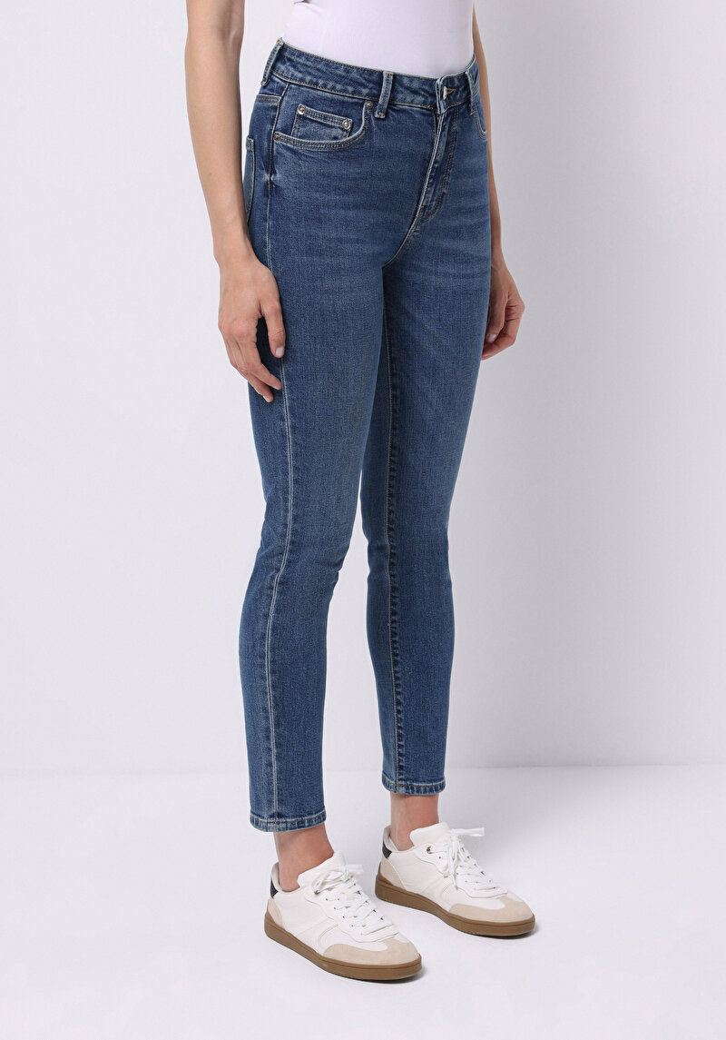 Зображення 703 Carla Джинси Жіночі Блакитні Вузького Крою Cl1076856