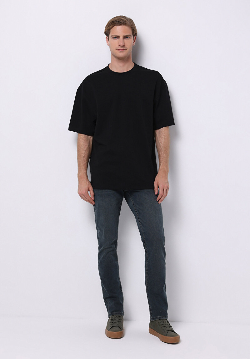 Зображення 044 Karl Джинси Чоловічі Зелені Прямого Крою Cl1075989