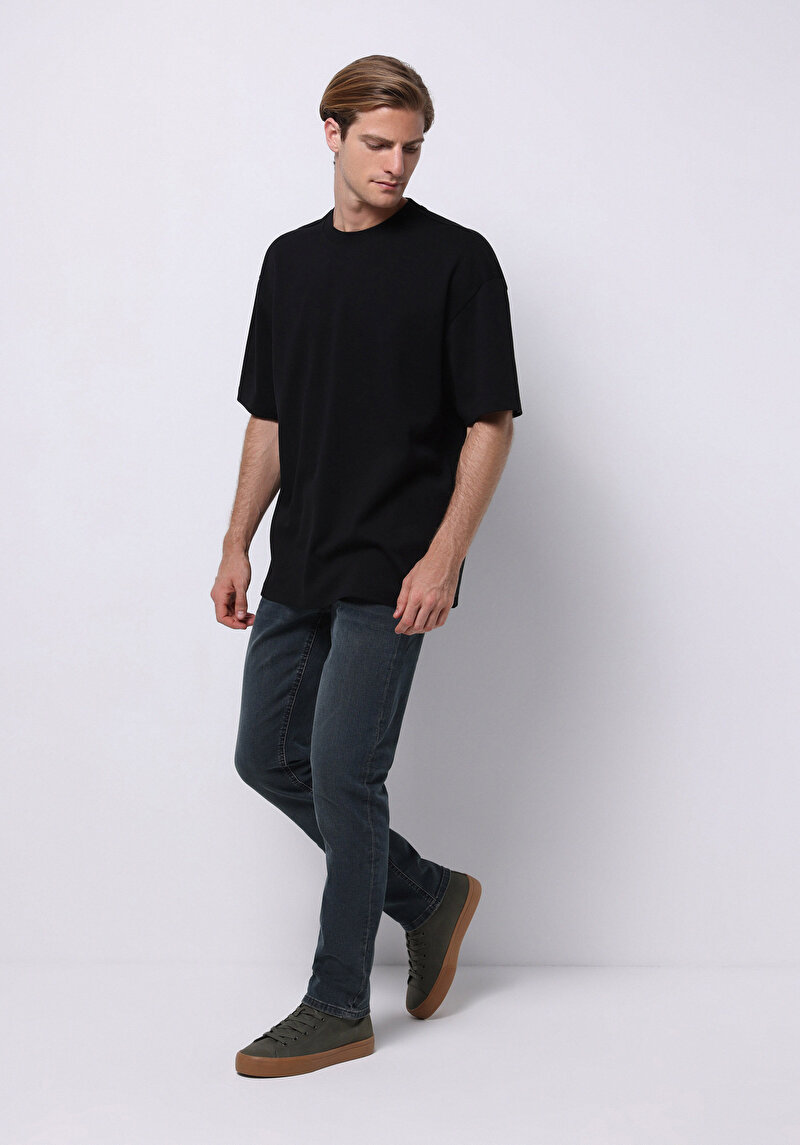 Зображення 044 Karl Джинси Чоловічі Зелені Прямого Крою Cl1075989