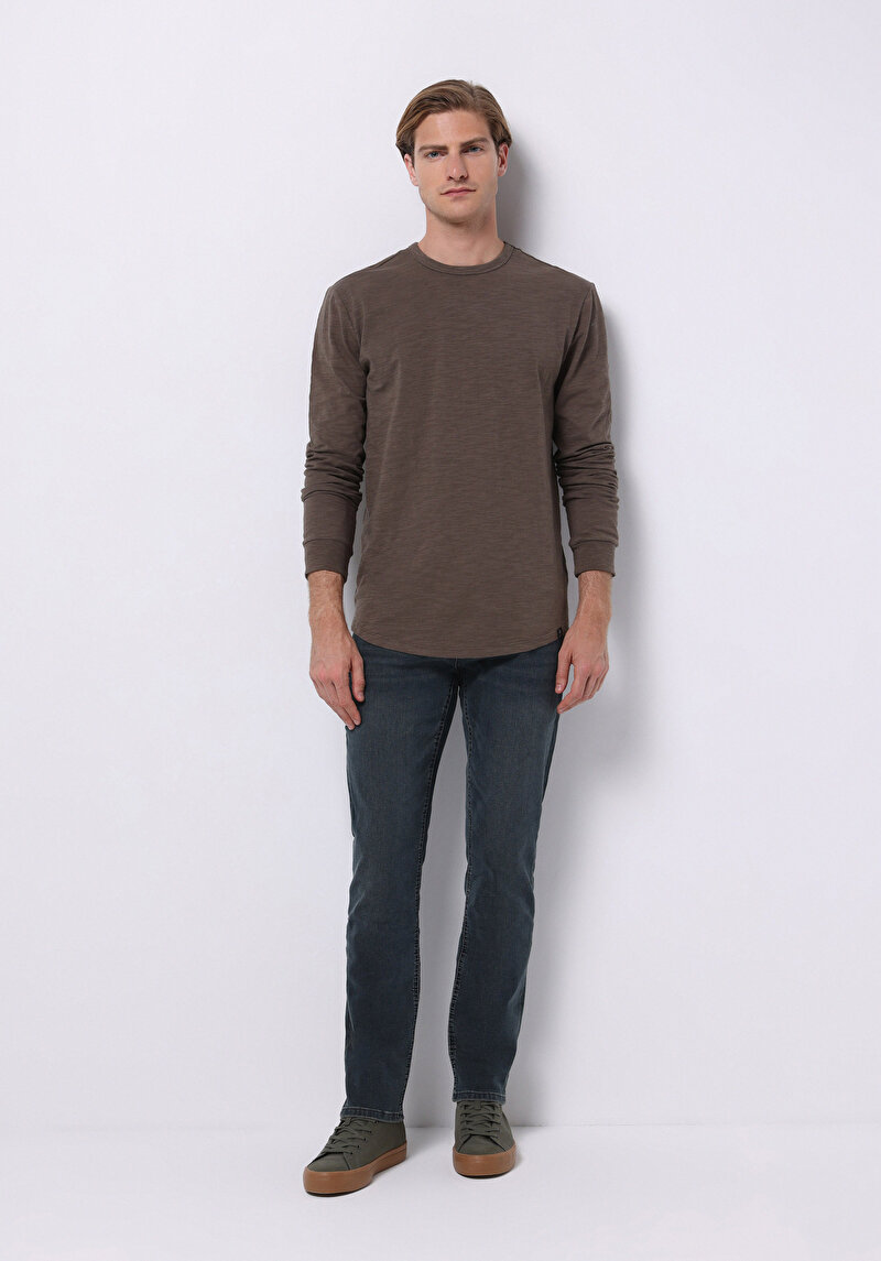 Зображення Футболка З Довгим Рукавом Чоловіча Сіра Cl1076432