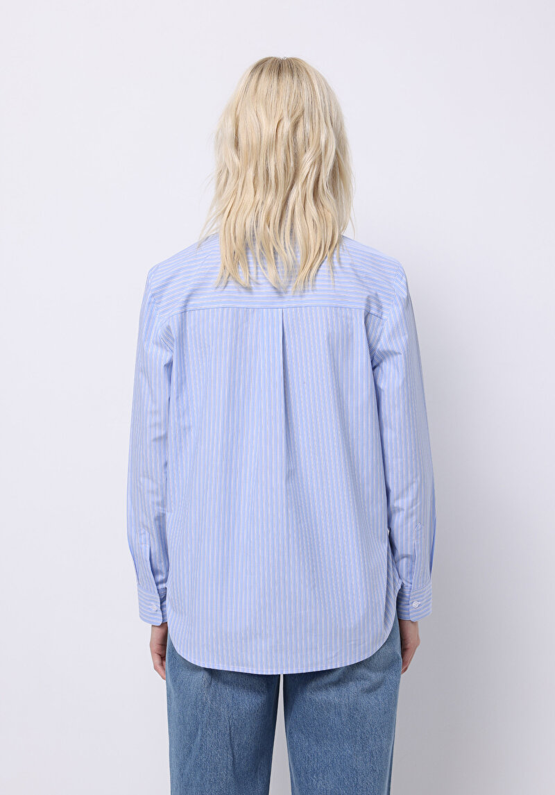 Показати інформацію про Сорочка З Довгим Рукавом Жіноча Блакитна  Cl1075215