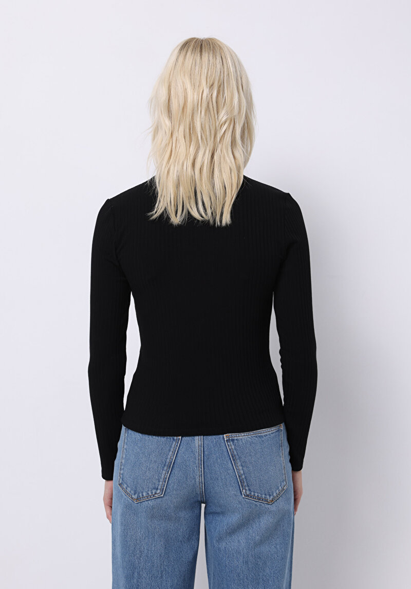 Показати інформацію про Блуза З Довгим Рукавом Жіноча Чорна  Cl1075898