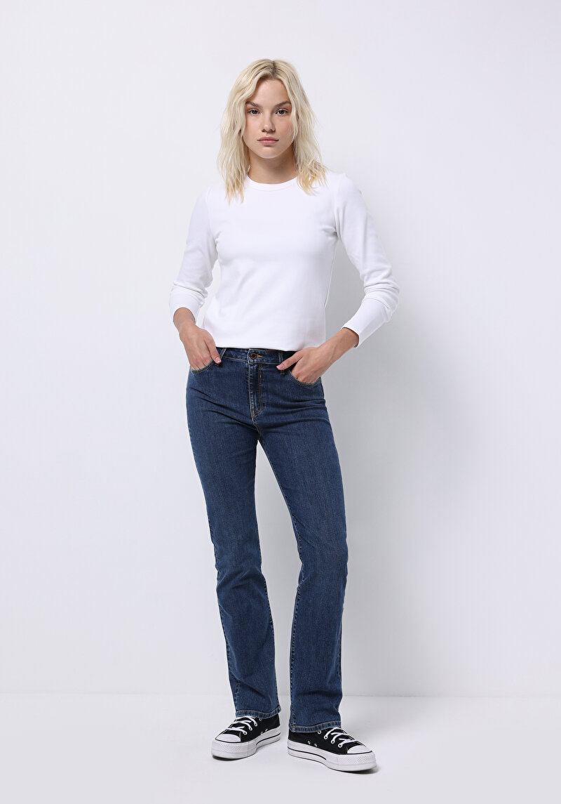 Зображення 792 Mila Джинси Жіночі Блакитні Класичного Крою Cl1076747