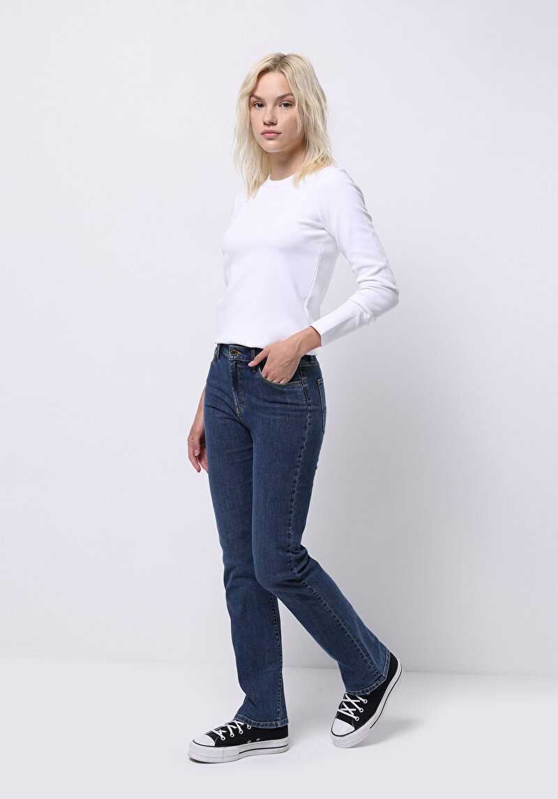 Зображення 792 Mila Джинси Жіночі Блакитні Класичного Крою Cl1076747