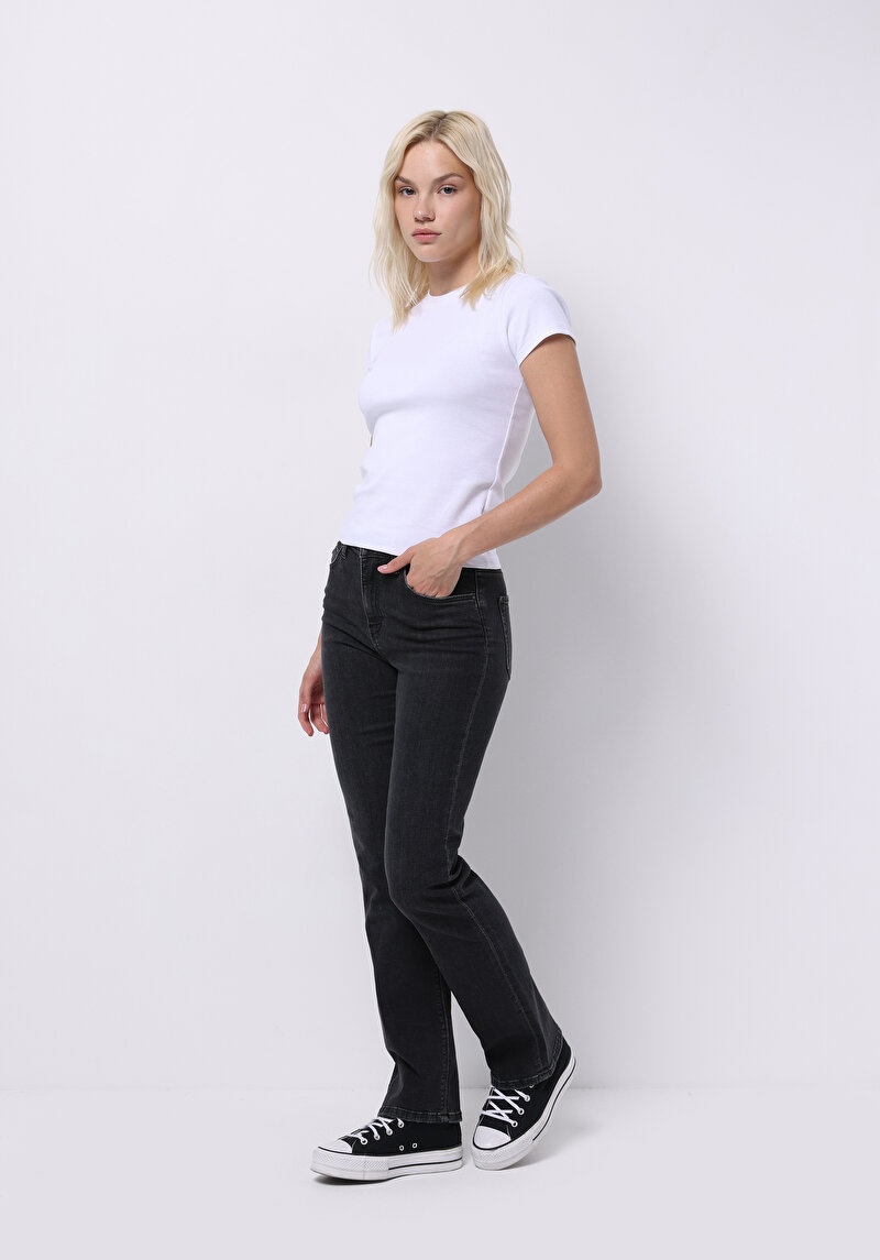Зображення 792 Mila Джинси Жіночі Чорні Класичного Крою Cl1076847