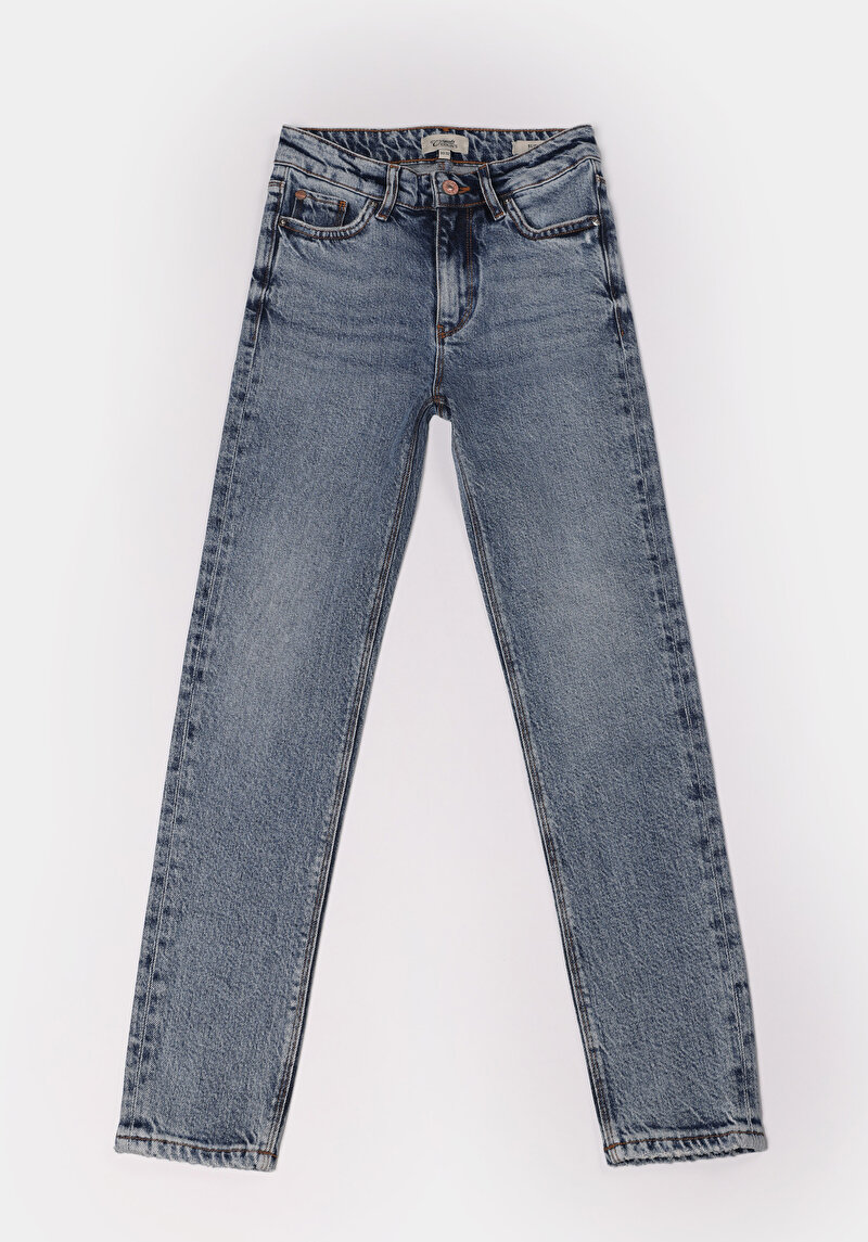 Зображення 703 Carla Джинси Жіночі Блакитні Вузького Крою Cl1074858