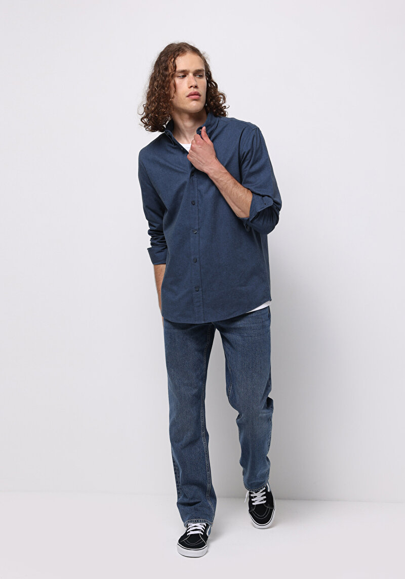 Зображення 045 David Джинси Чоловічі Блакитні Класичного Крою Cl1076009