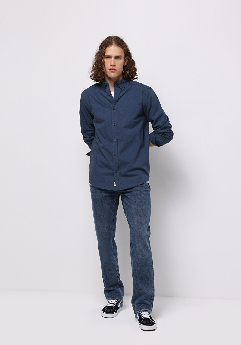 Зображення 045 David Джинси Чоловічі Блакитні Класичного Крою Cl1076009