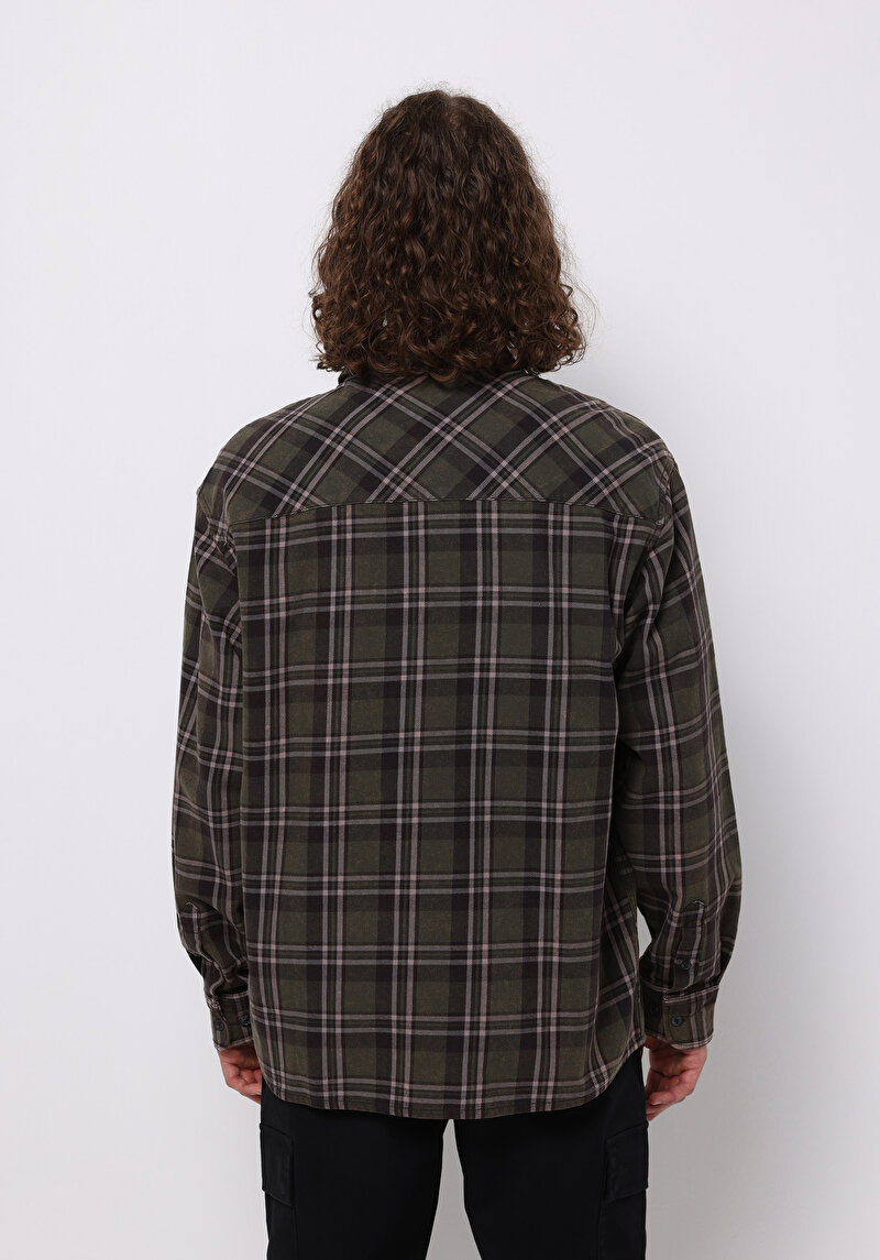 Показати інформацію про Сорочка З Довгим Рукавом Чоловіча Зелена  Cl1076069