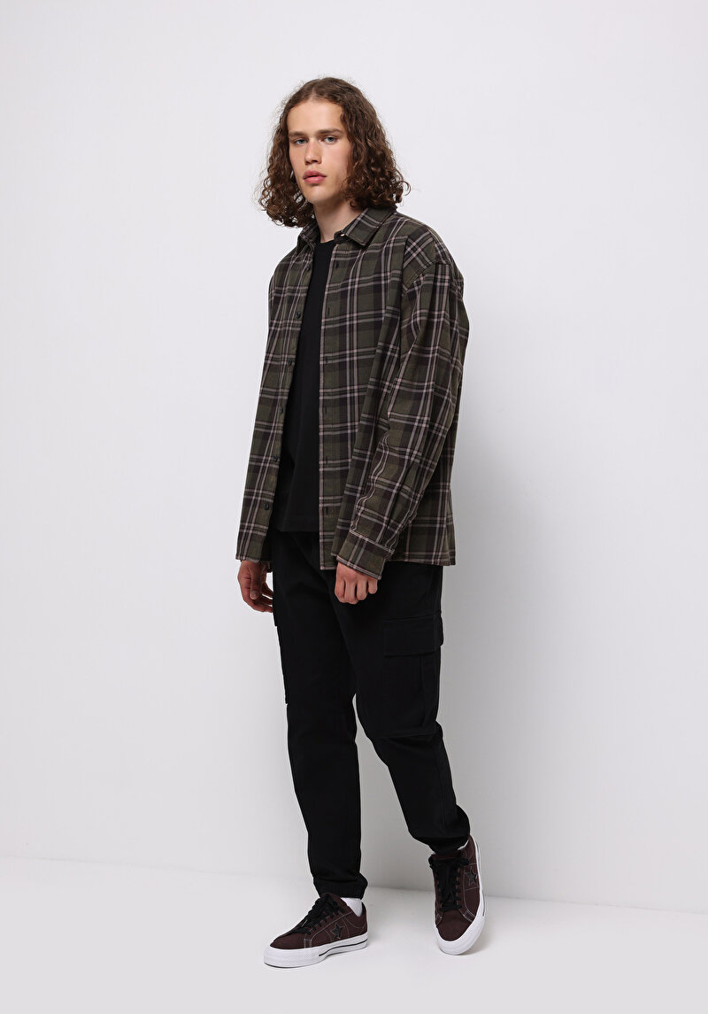 Показати інформацію про Сорочка З Довгим Рукавом Чоловіча Зелена  Cl1076069