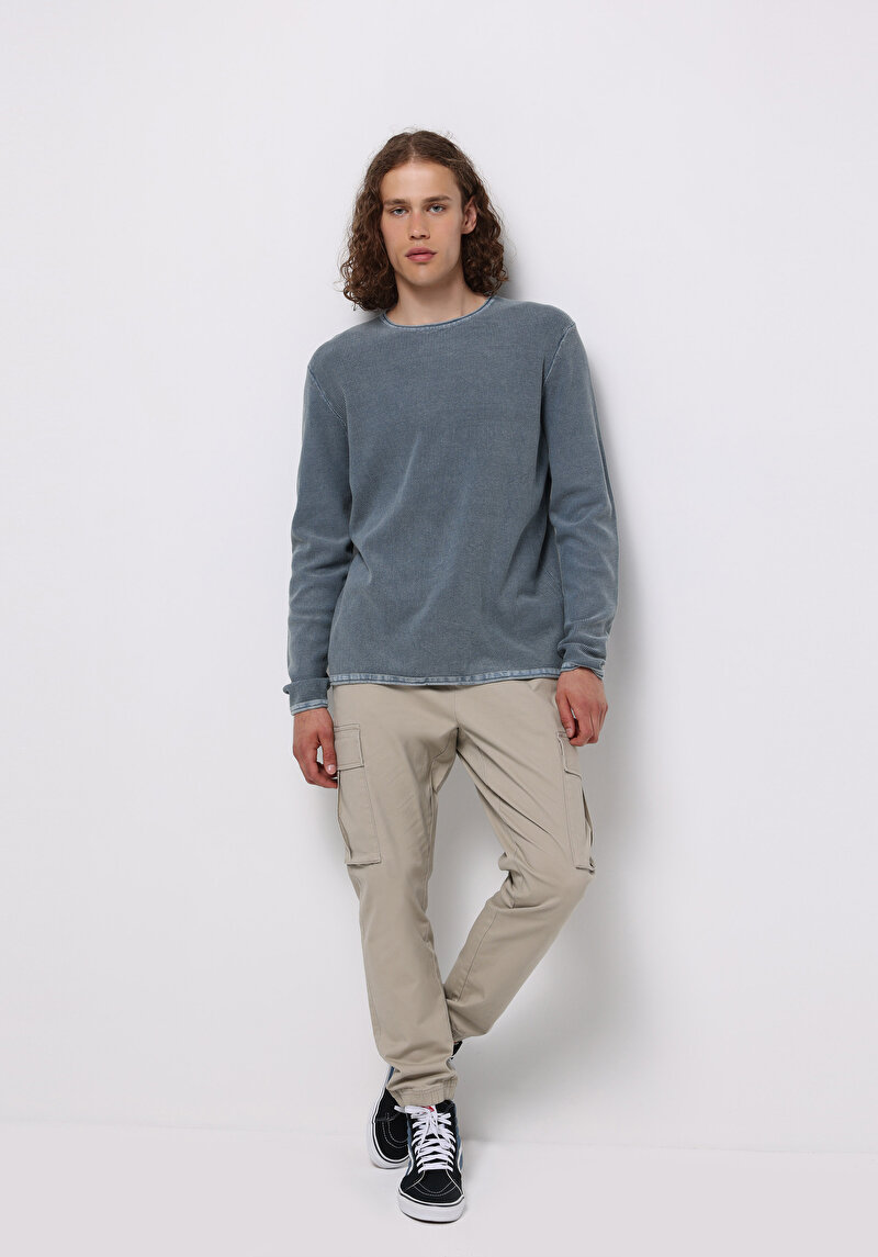 Показати інформацію про Светр Чоловічий Блакитний  Cl1076274