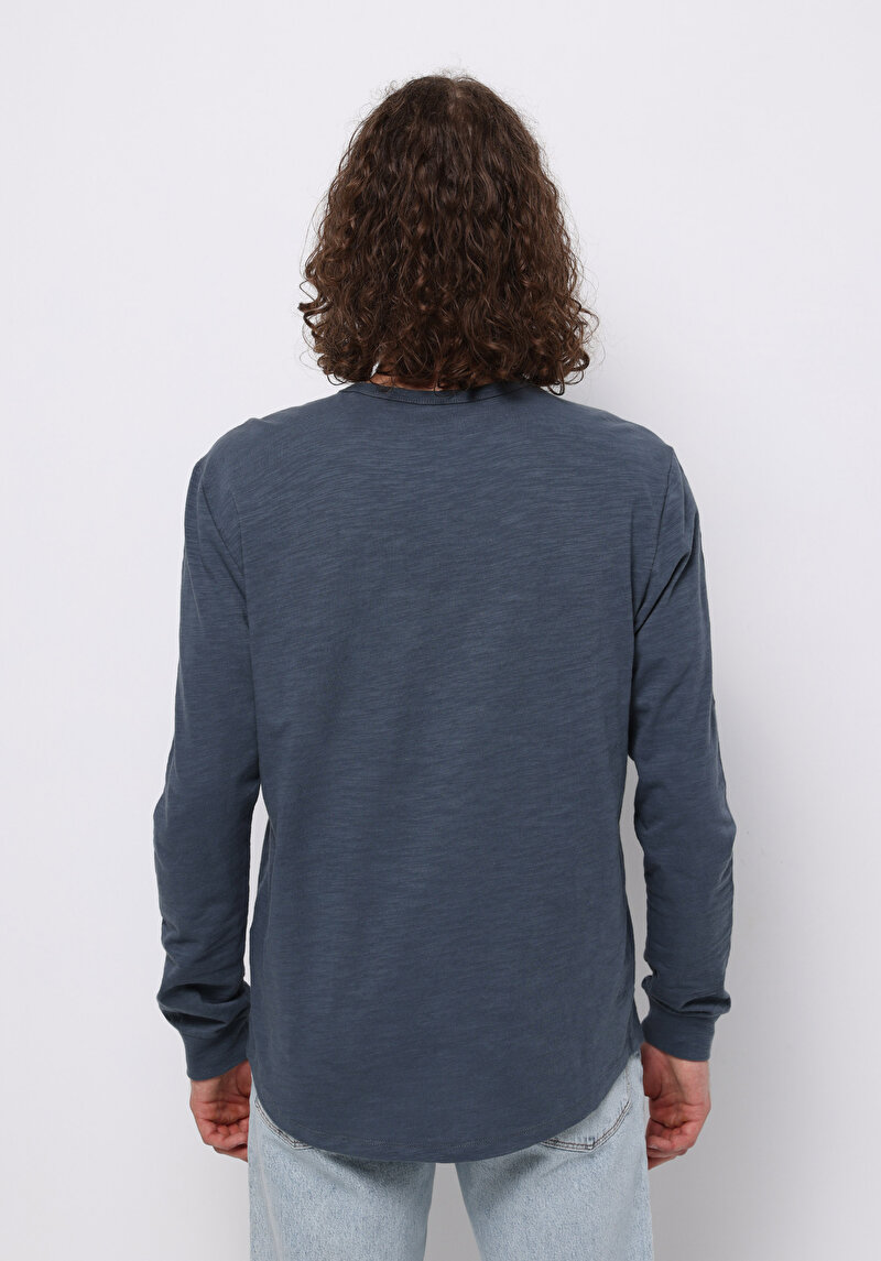 Зображення Футболка З Довгим Рукавом Чоловіча Блакитна Cl1076432