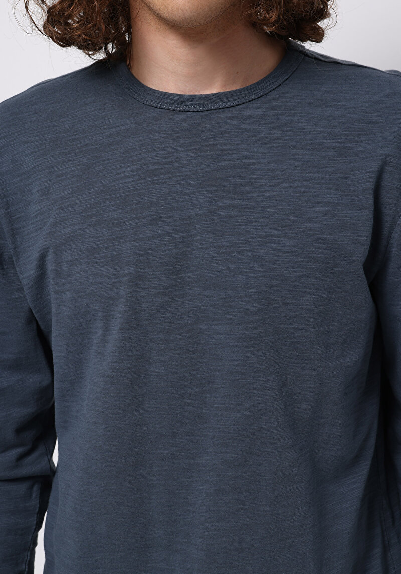 Зображення Футболка З Довгим Рукавом Чоловіча Блакитна Cl1076432