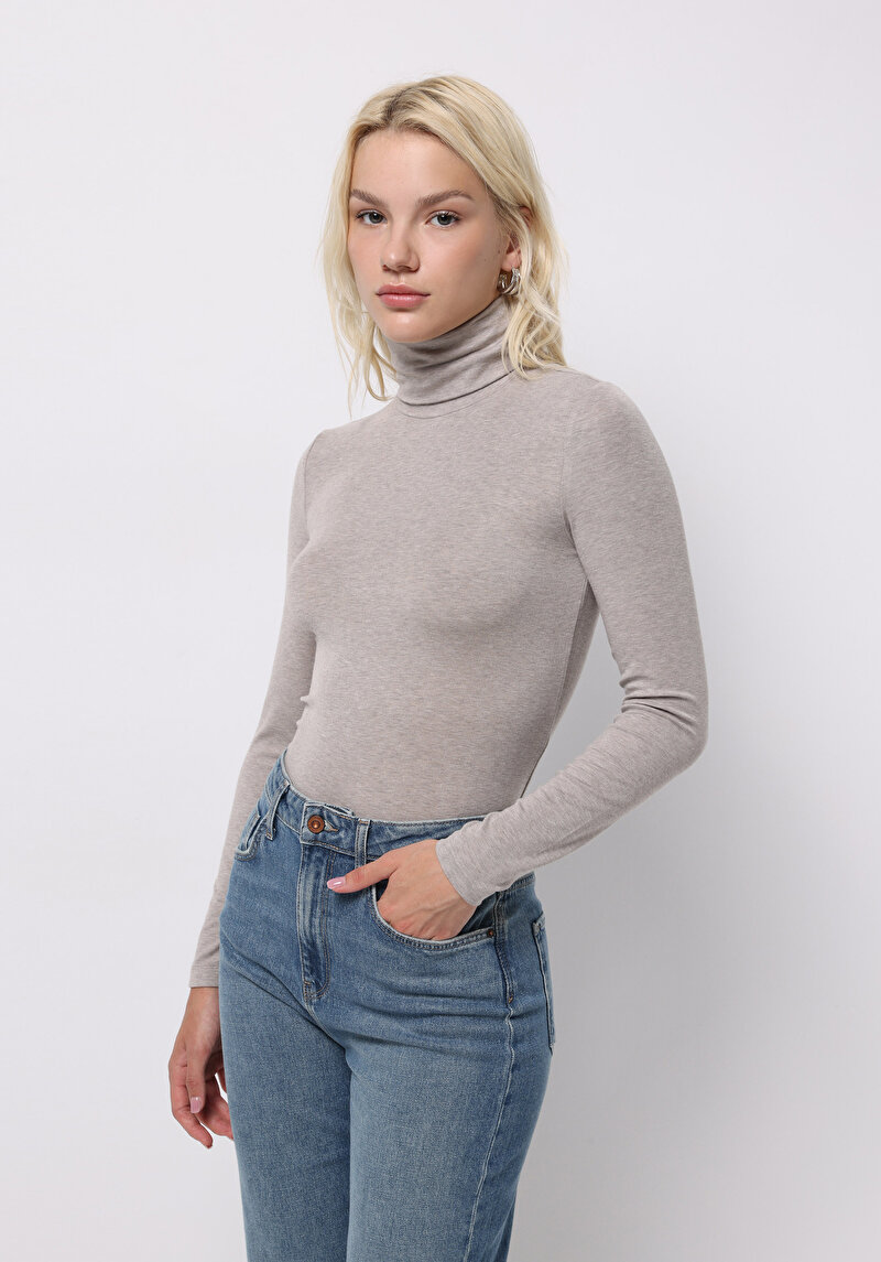 Зображення Футболка З Довгим Рукавом Жіноча Сіра  Cl1076444