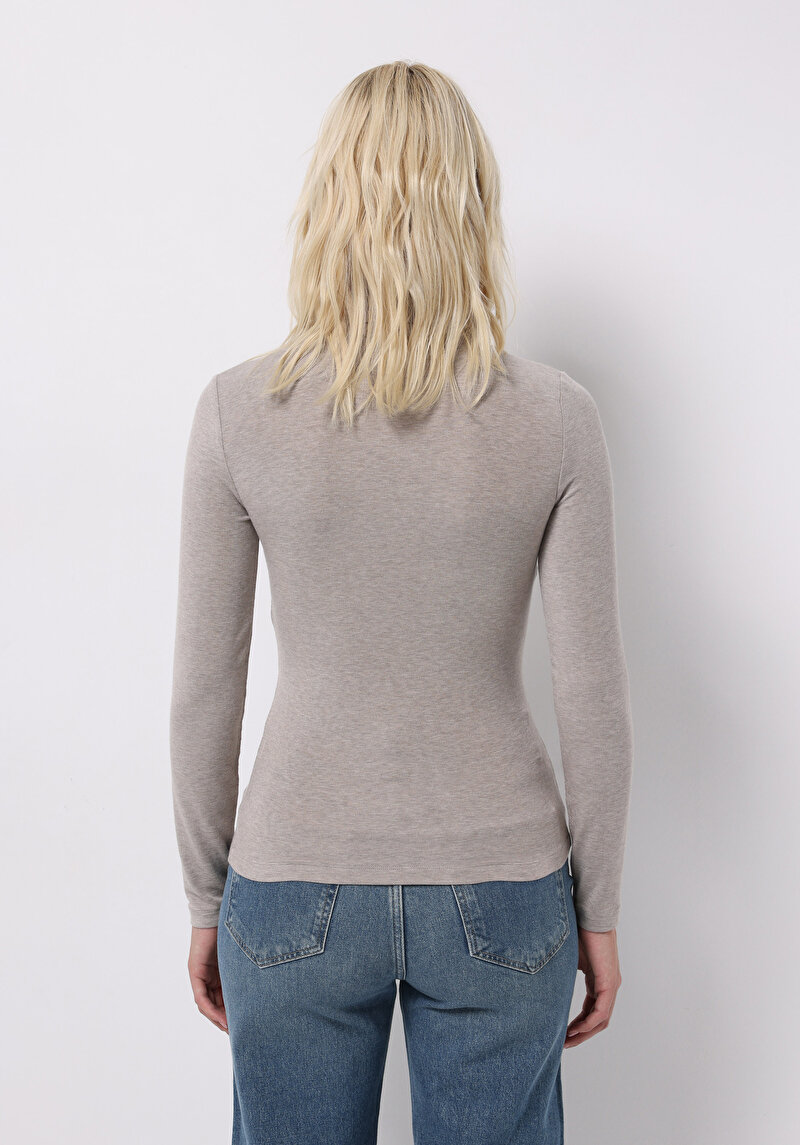 Зображення Футболка З Довгим Рукавом Жіноча Сіра Cl1076444