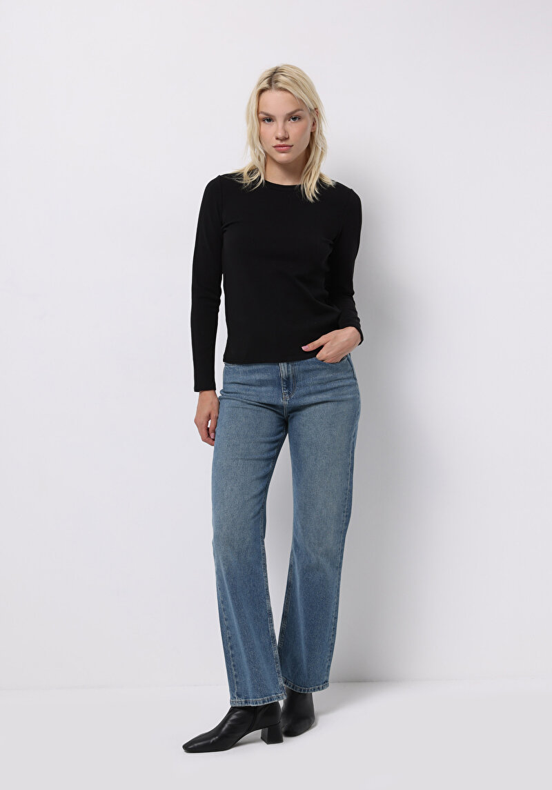 Зображення Футболка З Довгим Рукавом Жіноча Чорна Cl1076452