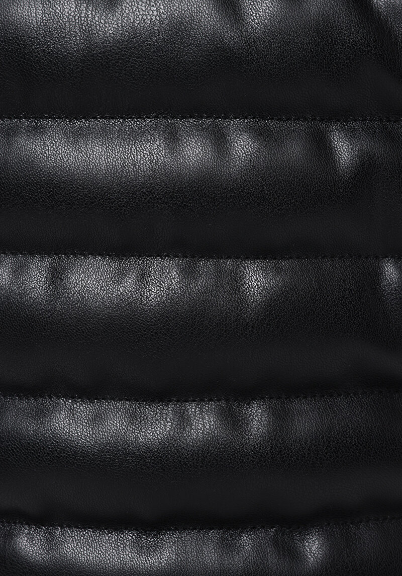 Показати інформацію про Куртка З Еко-шкіри Чоловіча Чорна  Cl1076211