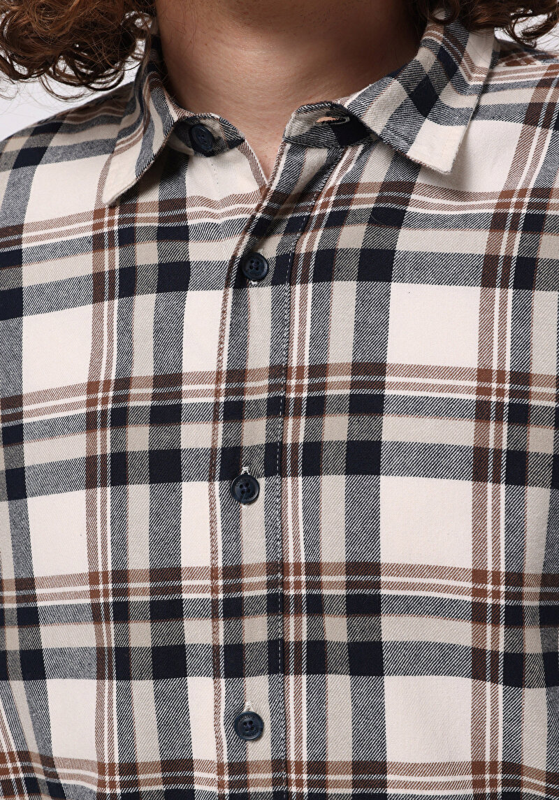 Зображення Сорочка З Довгим Рукавом Чоловіча Бежева Cl1076507