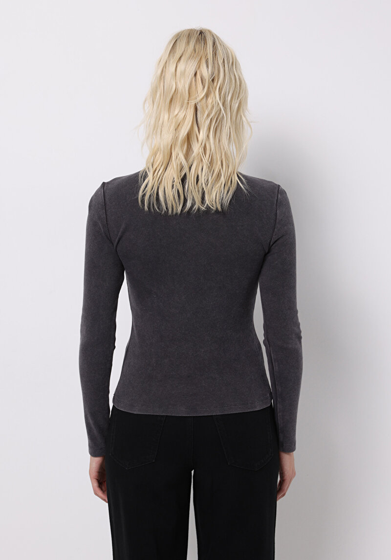 Показати інформацію про Футболка З Довгим Рукавом Жіноча Сіра  Cl1075613