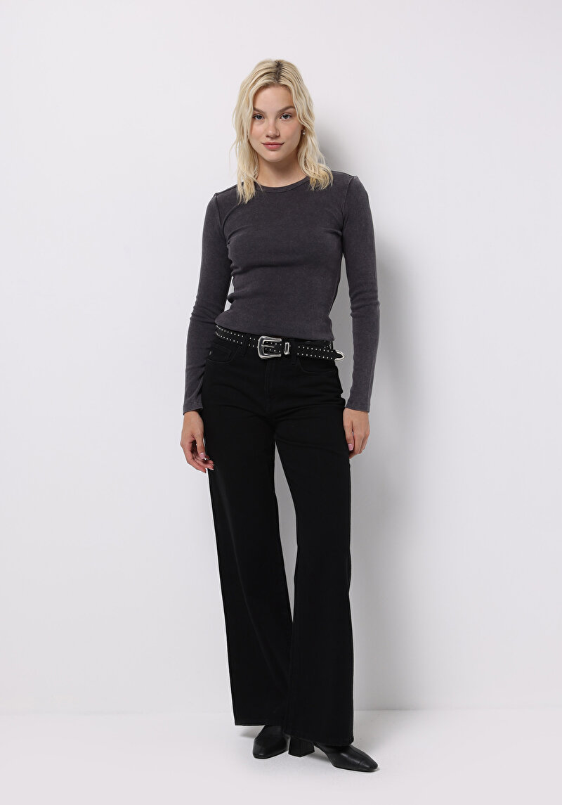 Показати інформацію про Футболка З Довгим Рукавом Жіноча Сіра  Cl1075613