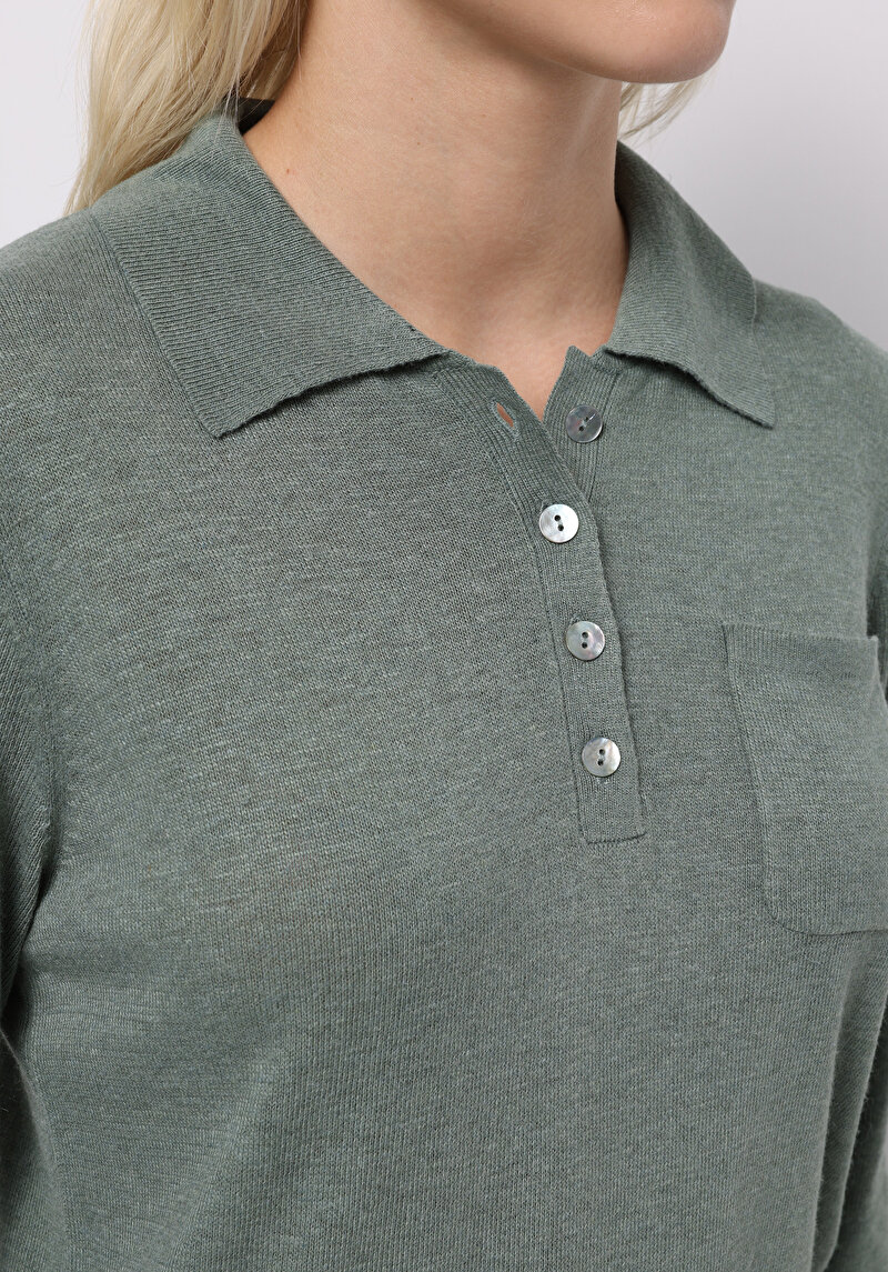 Показати інформацію про Светр Жіночий Зелений  Cl1075730