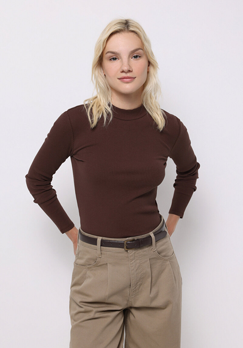 Зображення Пуловер Жіночий Коричневий  Cl1076035