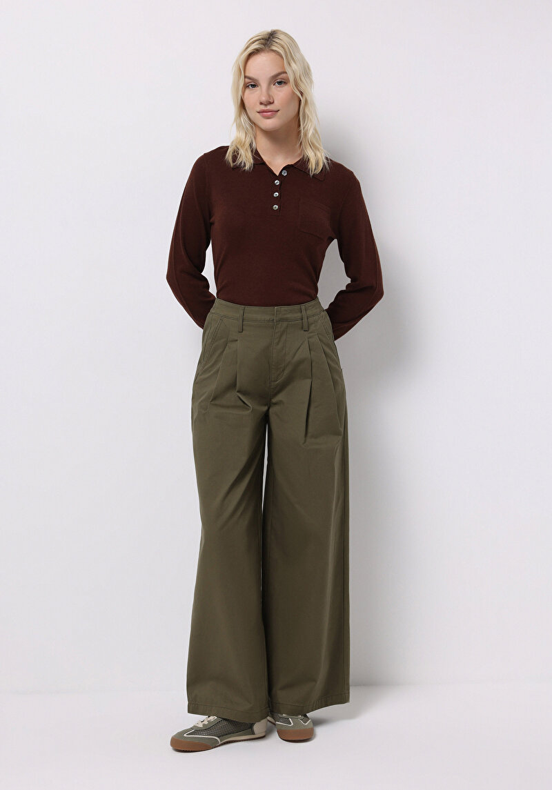 Показати інформацію про Брюки Жіночі Зелені  Cl1077045