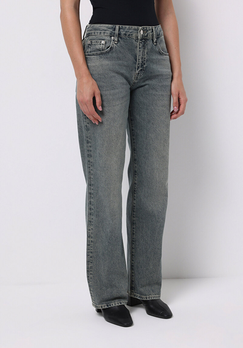 Зображення Джинси Жіночі Блакитні Прямого Крою Cl1077361