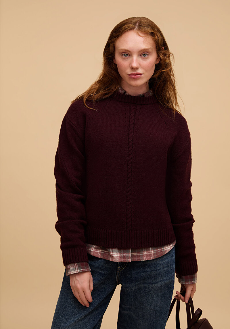 Зображення Светр Жіночий Фіолетовий  Cl1076631