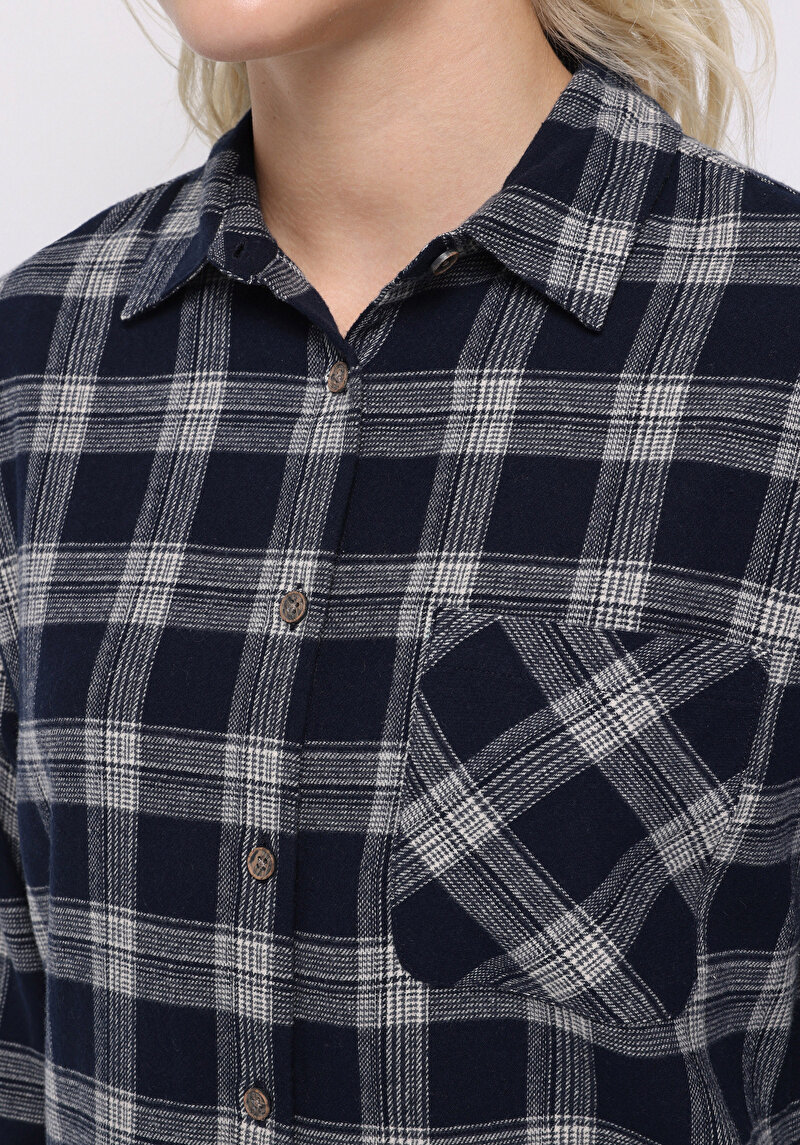 Показати інформацію про Сорочка З Довгим Рукавом Жіноча Синя  Cl1076688