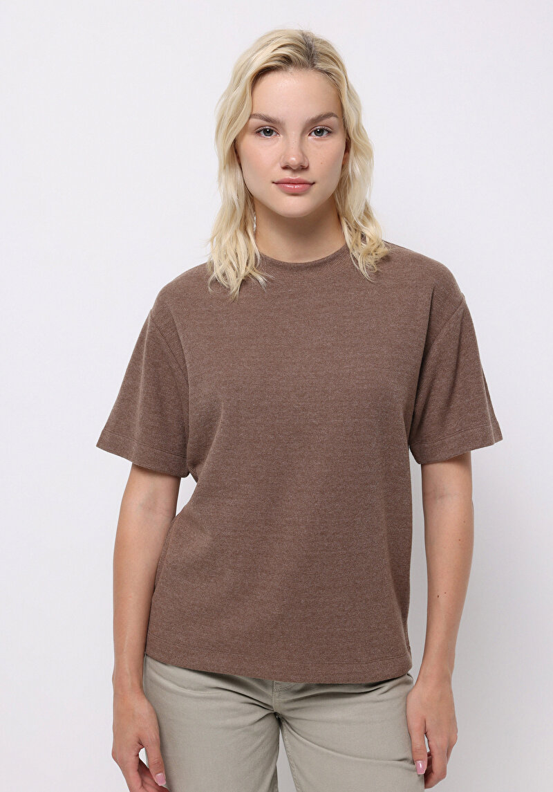 Зображення Светр Із Коротким Рукавом Жіночий Коричневий  Cl1077171