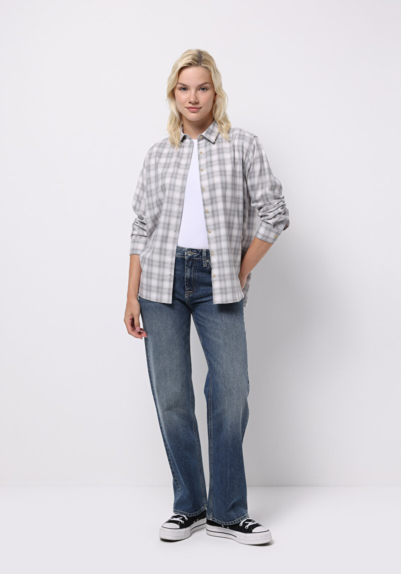 Показати інформацію про Сорочка З Довгим Рукавом Жіноча Блакитна  Cl1075743