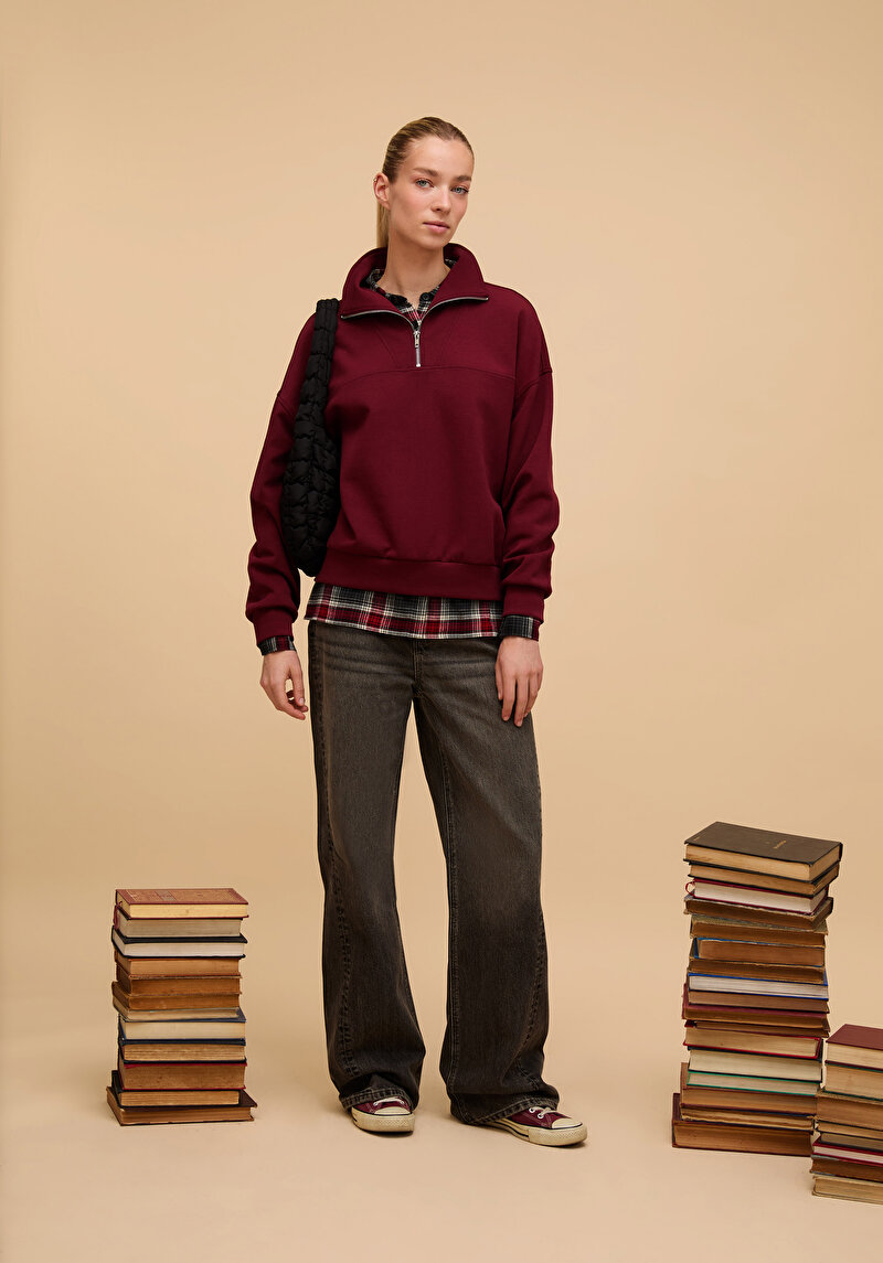 Зображення Толстовка Жіноча Бордова  Cl1076443