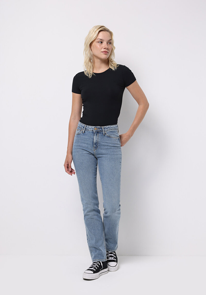 Зображення 792 Mila Джинси Жіночі Блакитні Класичного Крою Cl1076848