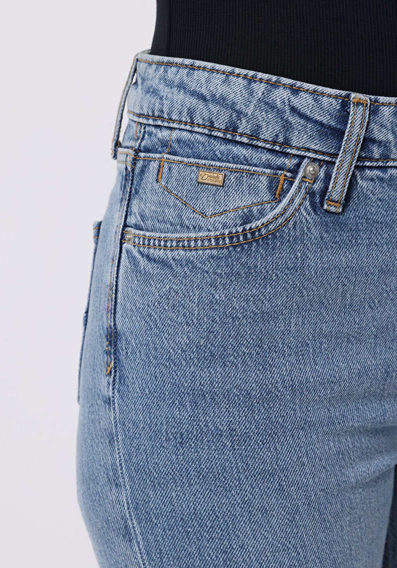 Показати інформацію про 792 Mila Джинси Жіночі Блакитні Класичного Крою Cl1076848