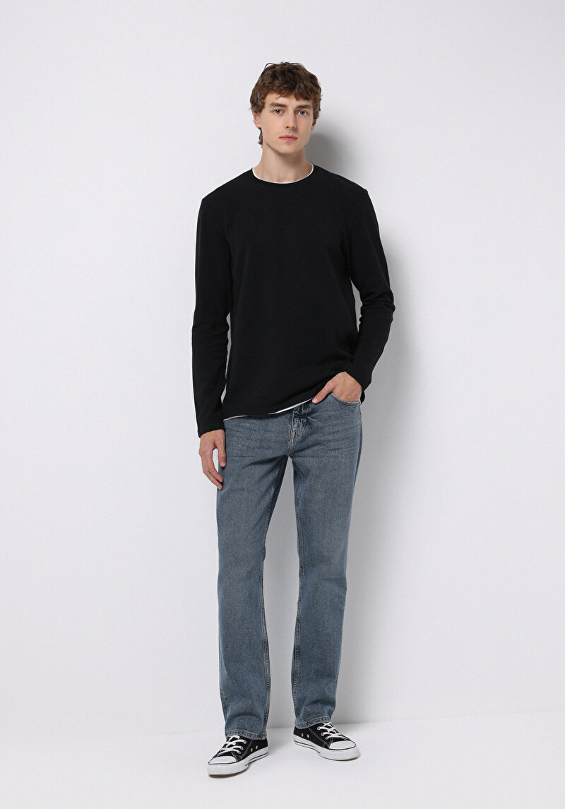 Зображення 045 David Джинси Чоловічі Блакитні Класичного Крою Cl1076016